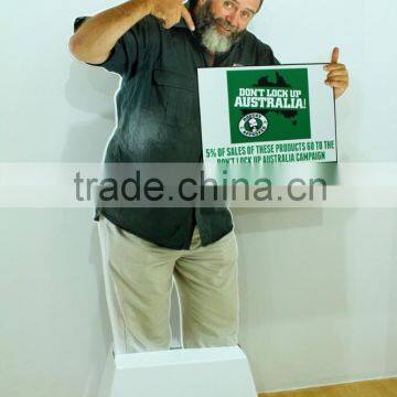 Advertising promotional cardboard poster display stand