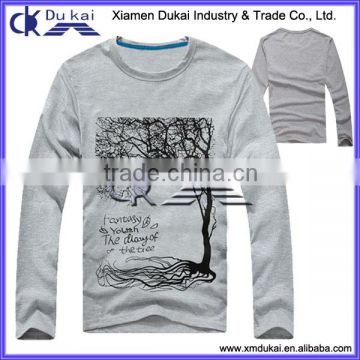 Long sleeve t shirt for men, printted t shirts, cotton t shirts