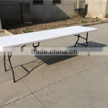8ft morden outdoor furniture of portable plastic folding table for wekend picnic use
