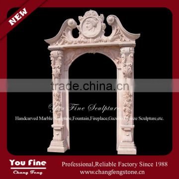 High Polished Natural Carved Marble Door Surround