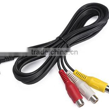 3.5mm stereo to 3 RCA female cable