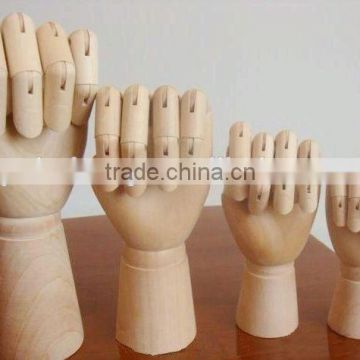 Articulated wood hand