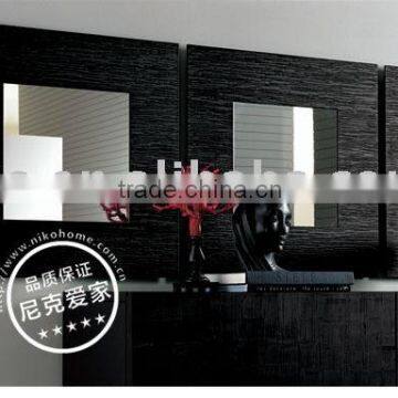 Luba mirror black oak--wall mirror