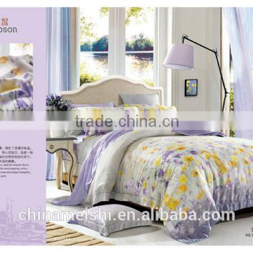 50S Soft Touch Home Using 100% Plant fiber Tencel Bedding Set Reactive Printing Duvet Cover Set Bed Sheet,Bed Cover,Pillow Case