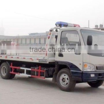 JAC brand chassis 3 ton platform road recovery wrecker,Euro 4 mission standard