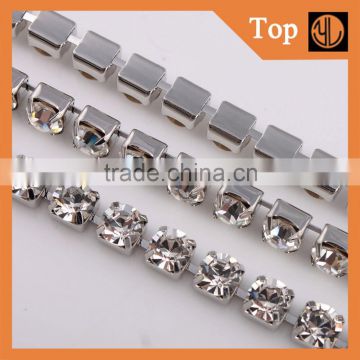 Cheap price roll glass cup chain chaton