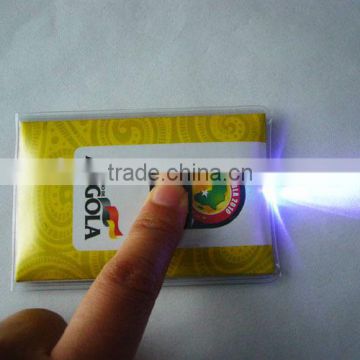 promotion gifts card keychain torch light in shenzhen supplier