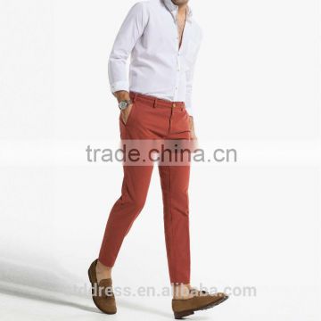 2014 New style 100% cotton rust color office uniform design pants