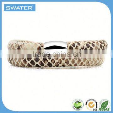 Chinese Imports Wholesale Wrap Snake Genuine Leather Steel Bracelet