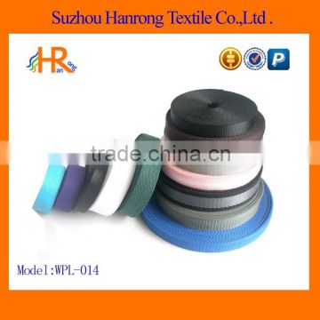 Polyester webbing for climbing