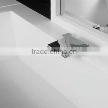 pure white artificial stone sink for bathroom