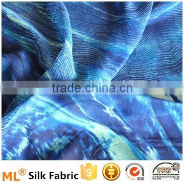silk scarf 100% silk printed chiffon silk fabric