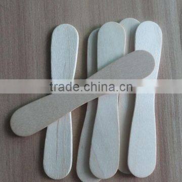 Birch Wooden Disposable Ice Cream Sticks Round Edg