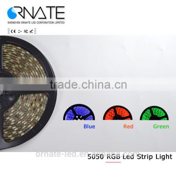 Ce rohs High Lumen Waterproof 5050 RGB LED Strip flexible led strip ip68 smd 5050 rgb led strip