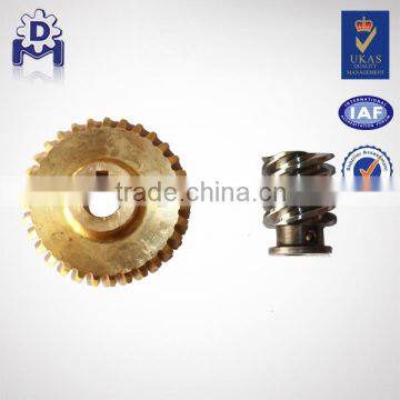 Worm gear pair for mearsuring pump