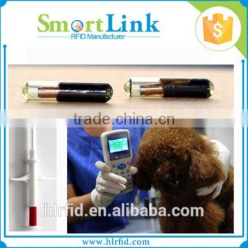 wholesale injectable animal ID tracking rfid chips,implantable 2.12*12mm microchip transponder with syringes needle