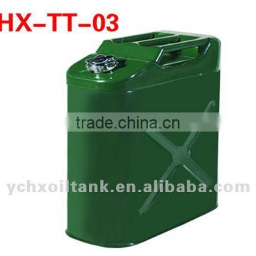 10L 20L 25Lportable vertical metal gasoline can/10L 20L 25L portable galvanized reserve gasoline can