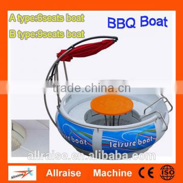 Factory Price New Dining Style On Water Floating Resturant BBQ Boat