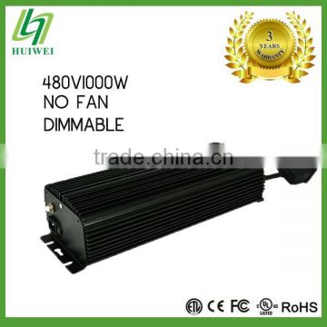 Hydroponic HID Ballast For Greenhouse 480V/1000W NO FAN electronic ballast High Quality