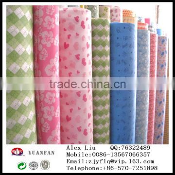 Custom all kinds of color and pattern of the printing non-woven fabric