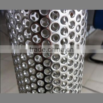 304 316 Welded Steel Stainless Perforated Metal Pipe