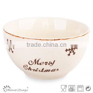 promotion trend christmas gift 2014 ceramic christmas bowl