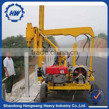 best quality pile driver /Roadside Metal Guard Rail Hydraulic Pile Driver