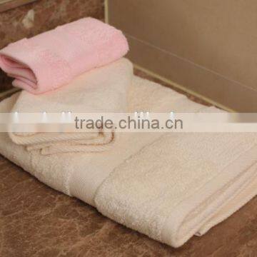 Solid Color Dobby Border hotel gift Towels sets