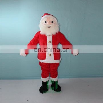 HI CE wonderful christmas mascot costume for hot sale,santa mascot costume with high quality