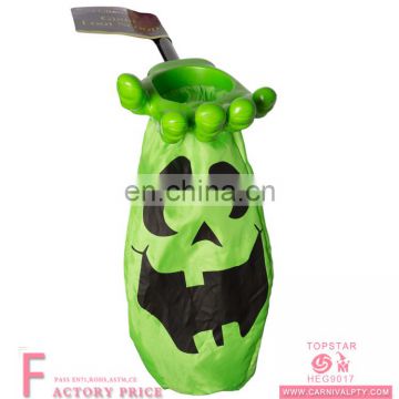 Halloween giant green loot scoop bag Drawstrings Treat Candy non woven wholesale halloween bags