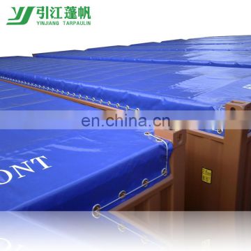 650gsm waterproof PVC coated tarpaulin for open top container