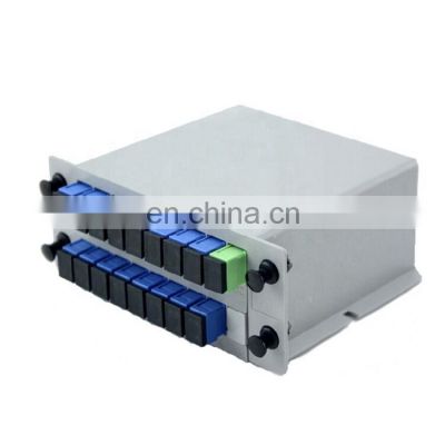 1:n UPC Rack Mount Gpon Box Fibre Optic Cassette PLC Splitter