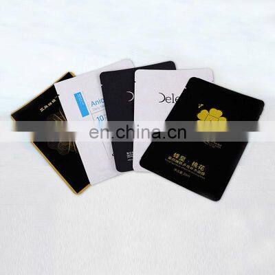 Customized Printing Matte Mylar 3 Sides Sealing Heat Seal Pouch Laminated Aluminum Foil Packaging Bag for Face