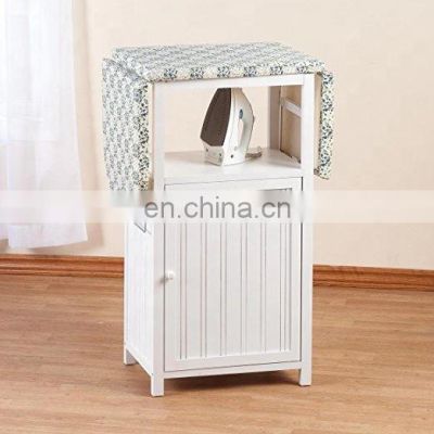 Cheap wooden folding ironing board storage cabinet Chinese factory wholesale