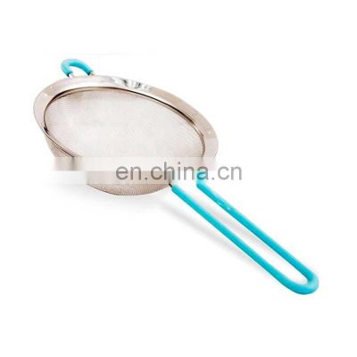 Stainless Steel Multi-functional kitchen Mesh Strainer for Powder, Strainers with Resting Ear Design Flour Filter