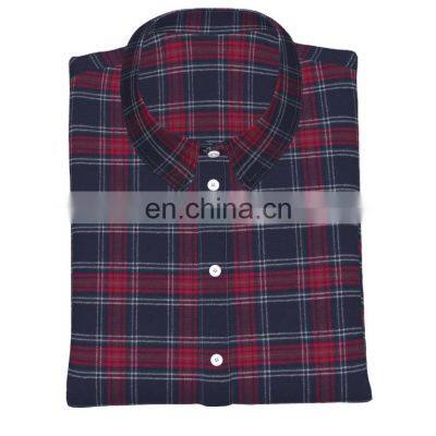 2022 Top Selling 100% Cotton Yarn Dyed Flannel  Check Design