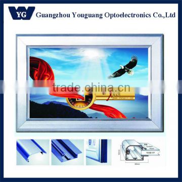 Hotsale: High quality of Large Size advertising Aluminium Frame backlit led light box,YGQ60/90/120