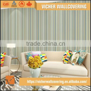 Professional Manufacturer Classic Stripe Style Style Top Quality Tv Wallpaper