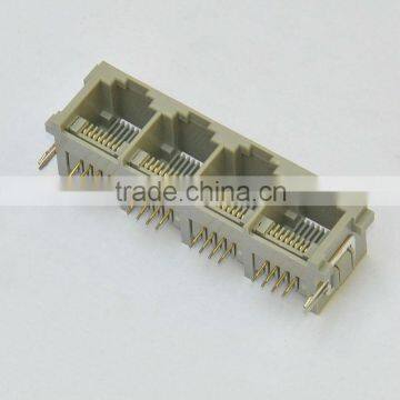 Muti-port RJ45 Side entry Modular PCB Jack