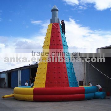 Outdoor inflatable rock climbing wall for entertainment