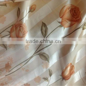 100%polyester flower Curtain Fabric CL-002