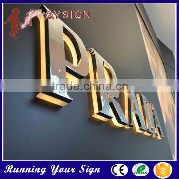 hotel room mirror stainless steel crystal backlit outdoor logo sign