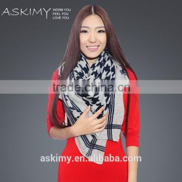 2015 winter 100% wool knitted scarf