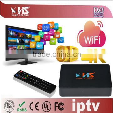 octa core tv box kodi 16.0 with Arabic IPTV channel home strong iptv