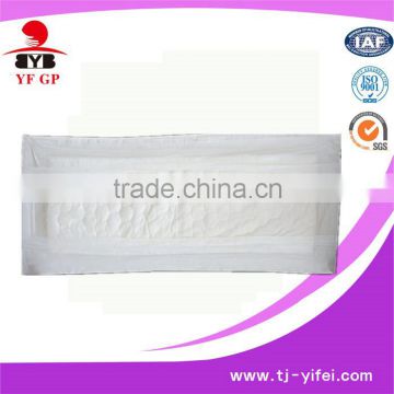 Adult insert diapers with high quality non-woven fabric, the US fluff pulp and PE film with wet indicater