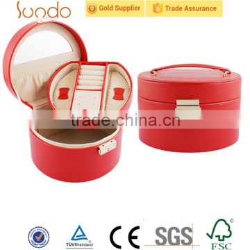 hot sale round tube small make up case with handle