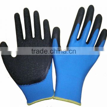Latex Dipped Crinkle Finish Safety Garden gloves