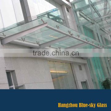 China manufactory canopy tempered laminated glass for entry