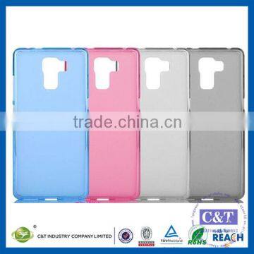 C&T Ultra Thin Slim clear crystal TPU gel Soft back skin case Cover for Huawei Honor 7