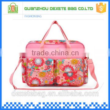Polyester multifunction tote floral fashion baby diaper bag                        
                                                Quality Choice